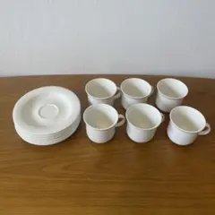 白山陶器 カップ＆ソーサー 森正洋 6セット - メルカリ