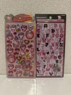 サンリオ　キティボンボンドロップ文字　うるちゅるポップシール
