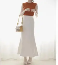 GRL マーメイドフレアスカート gc60 未使用品　アイボリー　Sサイズ