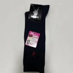 Playboy ネイビー ソックス 23〜25cm 28cm丈のサムネイル