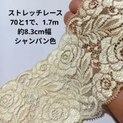 細 クリーム ストレッチ レース ハンドメイド はぎれ 日本製 生地 花柄
