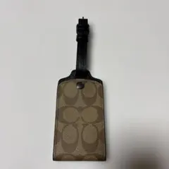COACH ネームタグ ベージュ・ブラック