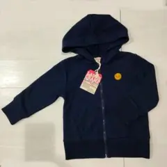 新品 LAUGH CHAMP フード付トレーナー 100 ネイビー 265P03