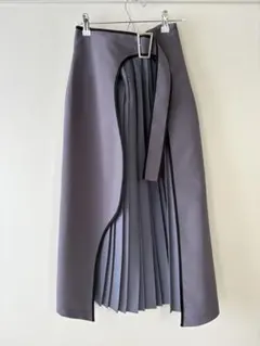 【UNITED TOKYO】アートカットプリーツラップスカート