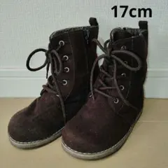 編み上げブーツ　スエード　ブラウン　七五三　卒園式　袴　キッズ　子供　園児