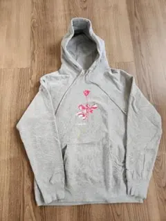 USA製 90s】ディスカス 花柄スウェットパーカー グレー M 古着 激レア 