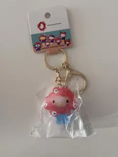 万博　サンリオ クリア ミャクミャク キーホルダー キティ