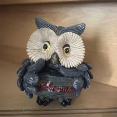 フクロウ　置物