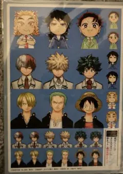 証明写真シール NARUTO ハイキュー　BLEACH ヒロアカ1セット