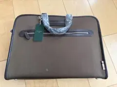 未使用美品☆Paul Smith ブラウンピンストライプ ビジネスバッグ