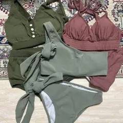 【値下げ】sea dressレディース セパレート水着 3点セットのサムネイル