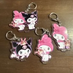 ⭐︎4つセット⭐︎マイメロディ × クロミ アクリルキーホルダー