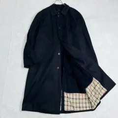 『ブルックスブラザーズ』バルマカーンコート チェック ライナー脱着 カシミヤ混