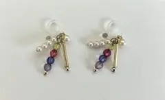 ビーズイヤリング