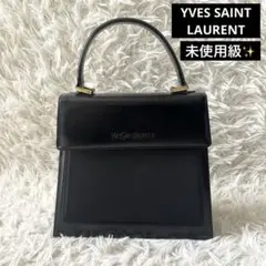 【未使用に近い】イヴサンローラン ハンドバッグ レザー フォーマル ロゴ 黒 2025年最新】Yves Saint Laurent レディース ハンドバッグの人気
