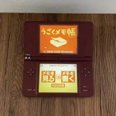 Nintendo DSiLL 本体 うごくメモ帳 ワインレッド