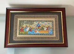 素晴らしいインド美術 【高級額装した印度絵画】 25000円で購入 楽天市場】【クーポンあり】JHA 絵画 インテリア 油絵 額入り