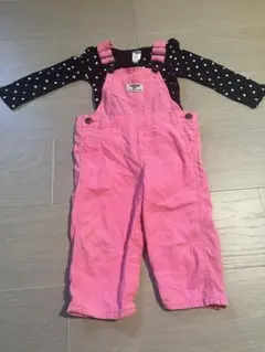 OshKosh ピンクオーバーオールセット