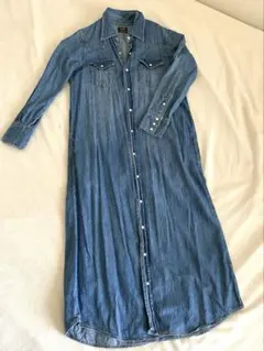 【Lee×ROSSO】アーバンリサーチ別注 デニム シャツワンピース ロング M