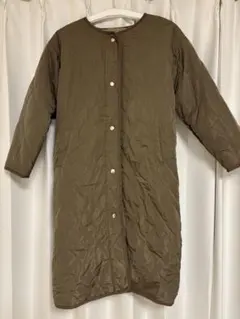 united arrows カーキブラウンキルティングコート レディース