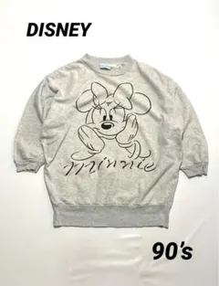 90’s ミニーマウス プリントスウェット ビンテージ ディズニー ユーロ