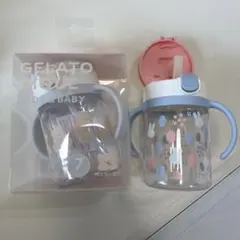 ジェラートピケ　ストローマグ　熊　くま　新品箱付き　リッチェルのサムネイル