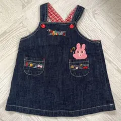 ホットビスケット　ミキハウス　ジャンバースカート 80