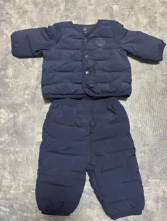GAP ベビーギャップ ダウン　上下セット　 0-3ヶ月　紺色