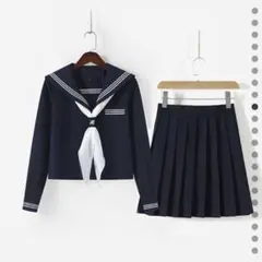 コスプレ　ネイビー セーラー服上下