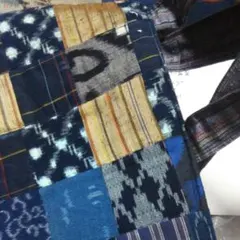 絣パッチワークトートバック