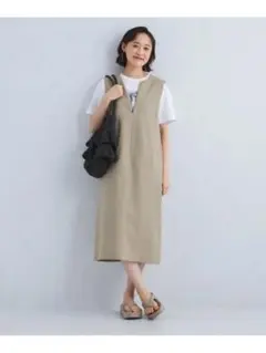 リネンライクジャンパースカート greenlabelrelaxing