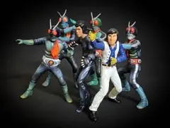 HG 仮面ライダー リペイント 6体セット（未接着・台座なし）