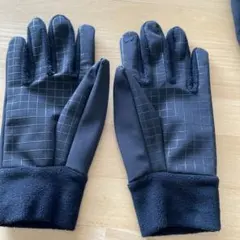 防寒手袋 ブラック 裏起毛