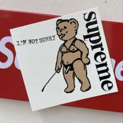 Supreme I'M NOT SORRY ステッカー非売品シュプリームクマ