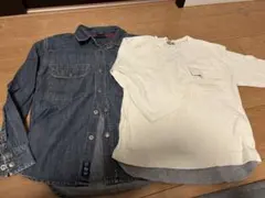 ギャップ　デニムシャツとホワイトカットソーセット