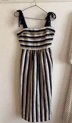 ZARA trf collection ストライプ キャミワンピース