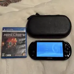 PS Vita本体 ブラック Minecraftマイクラ セット ケース付き