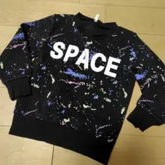 西松屋　長袖トレーナー　100cm ブラックのサムネイル