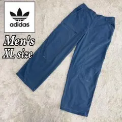adidas アディダス パンツ ダブルダブリュー ウーブンパンツ ブルー XL