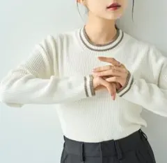 リブ タートルネック