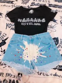 デニム×Tシャツsetのサムネイル