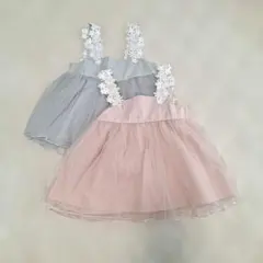 petit main チュールワンピース 80cm 2枚セットのサムネイル