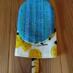 レモン柄 鍋つかみ ミトン　ハンドメイド