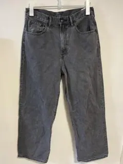 GU バギージーンズ 丈標準72.0cm 31インチ グレー