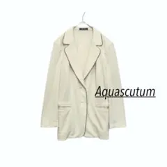 ♥︎ アクアスキュータム パイピング テーラードジャケット アイボリー 春夏のサムネイル