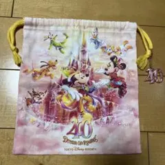 東京ディズニーランド 40周年 巾着