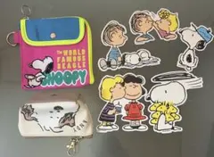 スヌーピー ポーチとステッカーセット まとめ売り