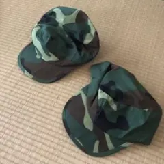 迷彩柄のキャップ　2点セット