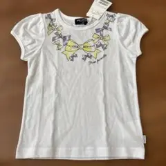 新品未使用 pom ponette 半袖カットソー 110 Tシャツ リボン