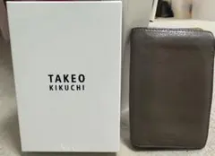 TAKEO KIKUCHI 二つ折り財布 グレー×イエローのサムネイル